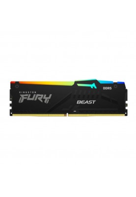 Пам'ять для настільних комп'ютерів Kingston FURY 16 GB DDR5 6000 MHz Beast RGB (KF560C40BBA-16)