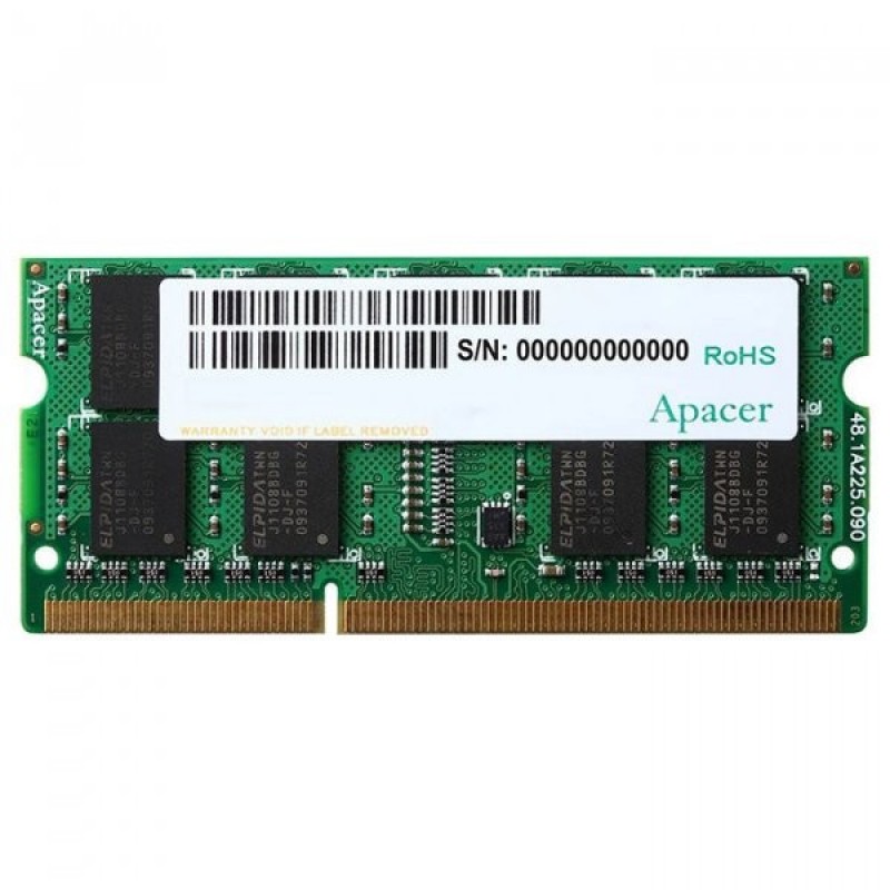 Пам'ять для ноутбуків Apacer 4 GB SO-DIMM DDR3L 1600 MHz (DV.04G2K.KAM)