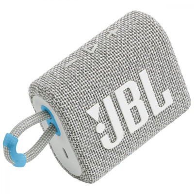 Портативна колонка JBL Go 3 Eco White (JBLGO3ECOWHT)