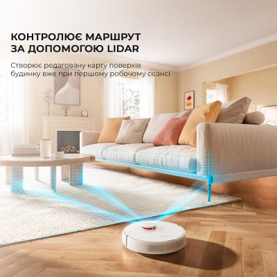 Робот-пилосос з вологим прибиранням Dreame D9 MAX White