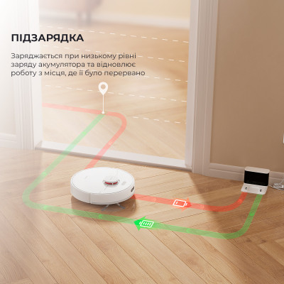 Робот-пилосос з вологим прибиранням Dreame D9 MAX White