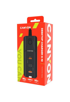 Зарядний пристрій Canyon H-10 Wall charger (CNE-CHA10B)