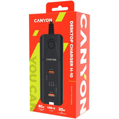 Зарядний пристрій Canyon H-10 Wall charger (CNE-CHA10B)