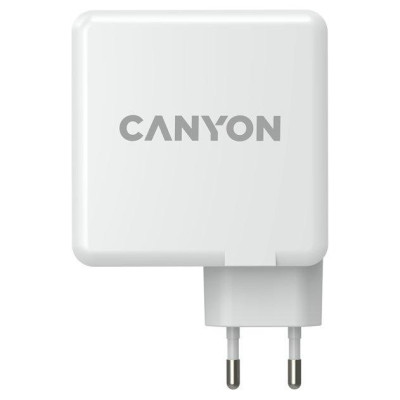 Зарядний пристрій Canyon H-100 GaN 2xUSB-C, 2xUSB-A, PD3.0, QC3.0, 100W White (CND-CHA100W01)