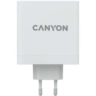 Зарядний пристрій Canyon H-140-01 GaN PD 140W QC 3.0 30W White (CND-CHA140W01)