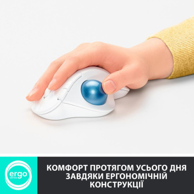 Трекбол Logitech Ergo M575 Bluetooth Offwhite (910-005870)