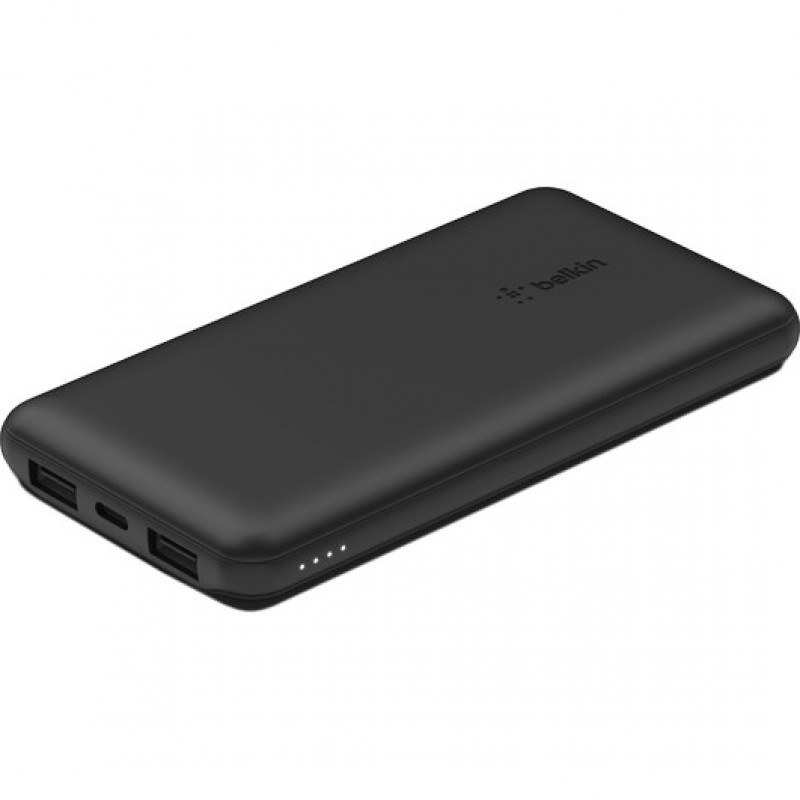 Зовнішній акумулятор (павербанк) Belkin 10000mAh 15W Dual USB-A USB-C Black (BPB011BTBK)