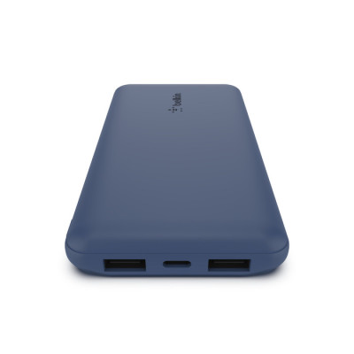 Зовнішній акумулятор (павербанк) Belkin 10000mAh 15W Dual USB-A USB-C Blue (BPB011BTBL)
