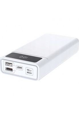 Зовнішній акумулятор (павербанк) BLOW PB40A USB-C 2xUSB 40000 mAh White