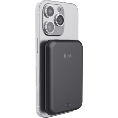 Зовнішній акумулятор (павербанк) Trust 5000mAh Magnetic Black (24877)