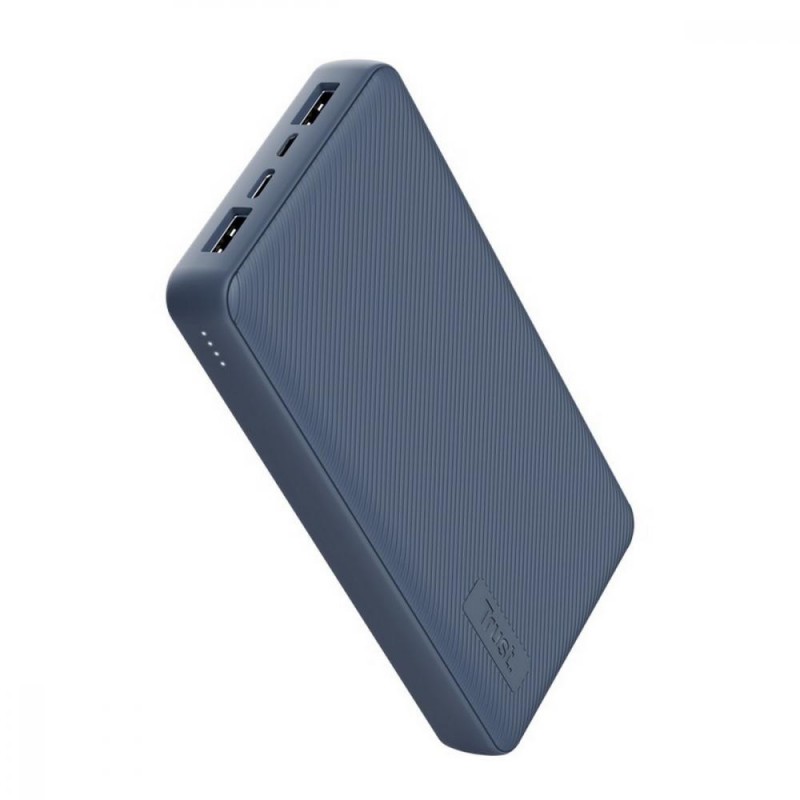 Зовнішній акумулятор (павербанк) Trust Primo Eco 20000mAh Blue (25026)