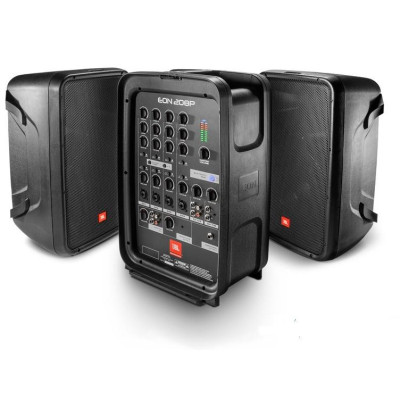 Акустичний комплект (активний мікшер + 2 колонки) JBL EON208P