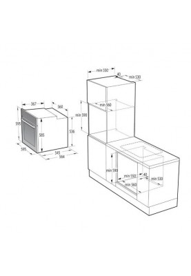 Духовка електрична Hisense BSA65226AB