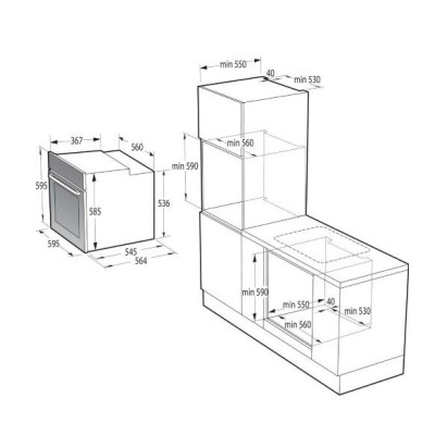 Духовка електрична Hisense BSA65226AB