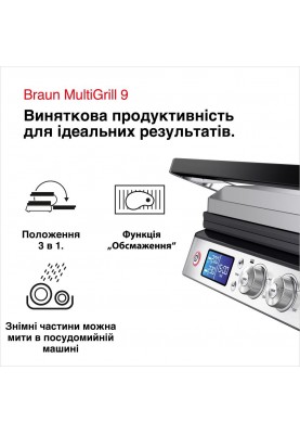 Електрогриль притискний Braun MultiGrill 9 CG 9043