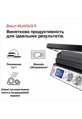 Електрогриль притискний Braun MultiGrill 9 CG 9047