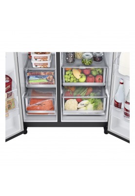 Холодильник із морозильною камерою LG GC-Q257CBFC