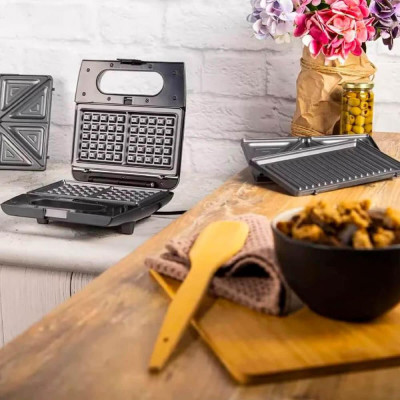 Мультимейкер (Бутербродниця-Вафельниця-Гриль) Gorenje SM703GCB Мультимейкер (Бутербродниця-Вафельниця-Гриль) Gorenje SM703GCB