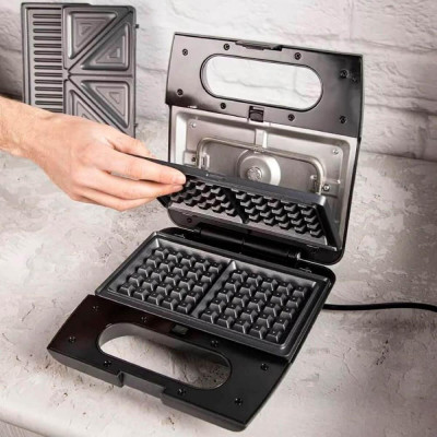 Мультимейкер (Бутербродниця-Вафельниця-Гриль) Gorenje SM703GCB Мультимейкер (Бутербродниця-Вафельниця-Гриль) Gorenje SM703GCB