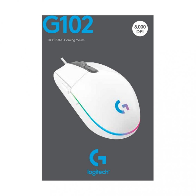 Миша Logitech G102 Lightsync USB White (910-005824, 910-005809)