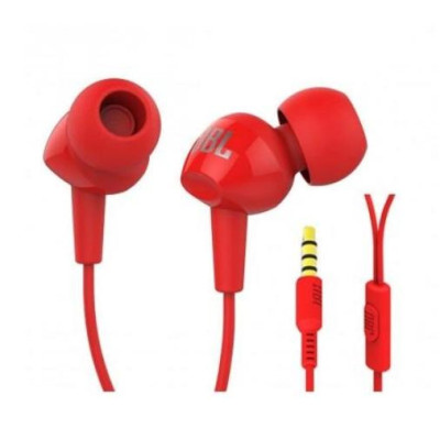 Навушники із мікрофоном JBL C100SI Red