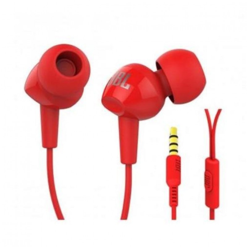 Навушники із мікрофоном JBL C100SI Red