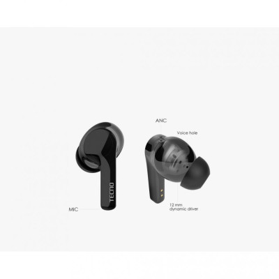 Навушники TWS Tecno Hipods H3 Black (4895180768019) Навушники TWS Tecno Hipods H3 Black (4895180768019)