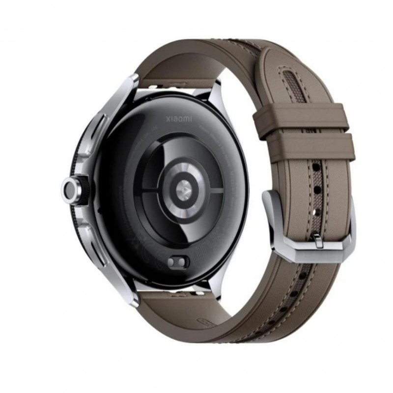 Смарт-годинник Xiaomi Watch 2 Pro Bluetooth Silver Case with Brown Leather Strap (BHR7216GL)