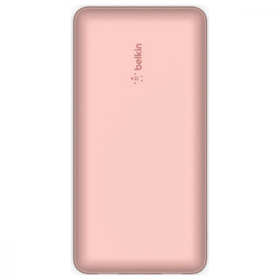 Зовнішній акумулятор (павербанк) Belkin 20000mAh 15W Dual USB-A, USB-C Rose Gold (BPB012BTRG)