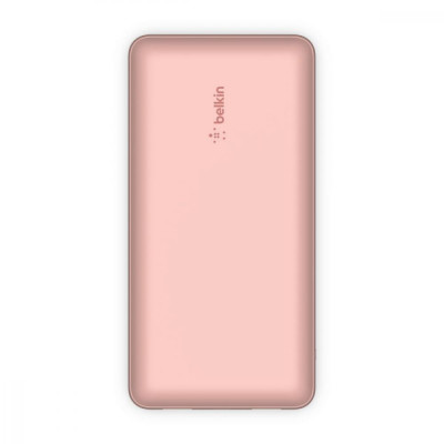 Зовнішній акумулятор (павербанк) Belkin 20000mAh 15W Dual USB-A, USB-C Rose Gold (BPB012BTRG)