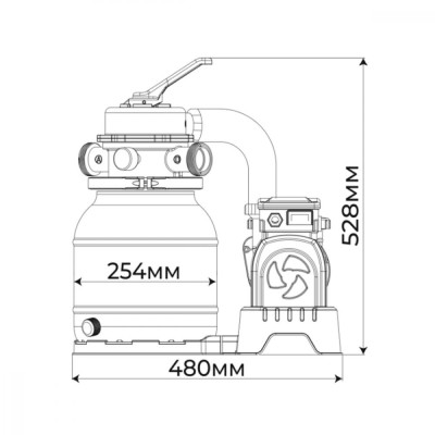Bestway 58486, Фільтр-насос пісочний 9841 л/рік
