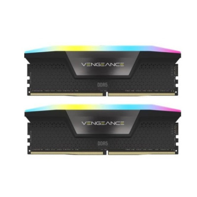 Пам'ять для настільних комп'ютерів Corsair 32 GB (2x16GB) DDR5 6000 MHz Vengeance RGB AMD EXPO (CMH32GX5M2E6000Z36)