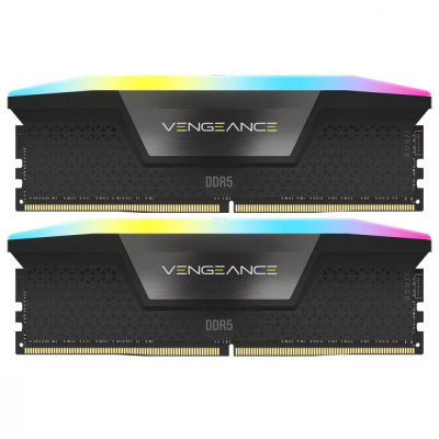 Пам'ять для настільних комп'ютерів Corsair 32 GB (2x16GB) DDR5 6000 MHz Vengeance RGB (CMH32GX5M2E6000C36)