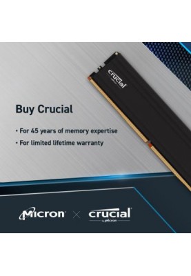 Пам'ять для настільних комп'ютерів Crucial 32 GB (2x16GB) DDR5 5600 MHz Pro (CP2K16G56C46U5)