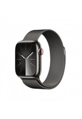 Смарт-годинник Apple Watch Series 9 GPS + Cellular 41mm Graphite S. Steel Case w. Graphite Milanese Loop (MRJA3)