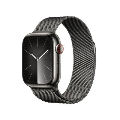 Смарт-годинник Apple Watch Series 9 GPS + Cellular 41mm Graphite S. Steel Case w. Graphite Milanese Loop (MRJA3)