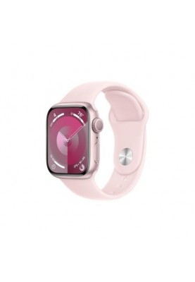 Смарт-годинник Apple Watch Series 9 GPS 41mm Pink Aluminum Case w. Light Pink Sport Band - M/L (MR943)