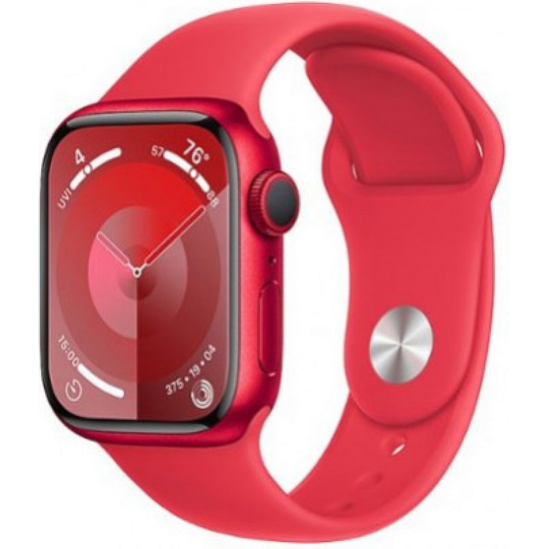 Смарт-годинник Apple Watch Series 9 GPS 41mm PRODUCT RED Alu. Case w. PRODUCT RED S. Band - M/L (MRXH3)