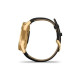 Смарт-годинник Garmin vivomove Luxe Pure Gold-Black Leather (010-02241-22)