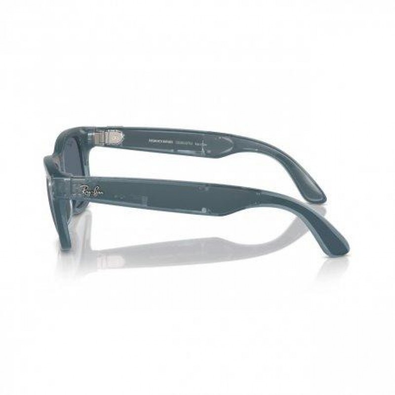 Смарт-окуляри Ray-Ban Meta Wayfarer Matte Jeans Frame Dusty Blue Lenses (RW4006 67552V 50-22)