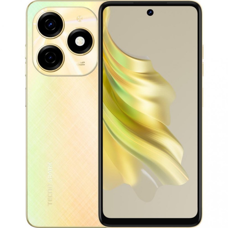 Смартфон Tecno Spark 20 KJ5n 8/128GB Neon Gold (4894947013560)