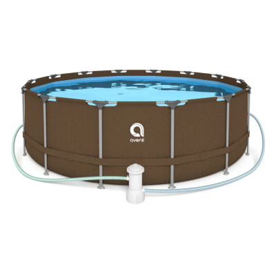 Басейн каркасний Avenli 427х84см 15в1 (коричневий)