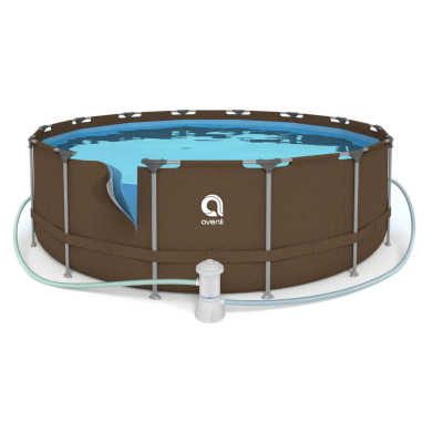 Басейн каркасний Avenli 427х84см 15в1 (коричневий)