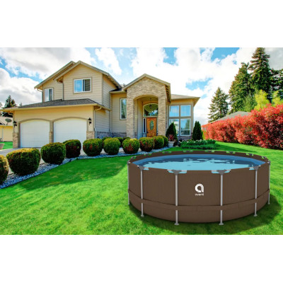 Басейн каркасний Avenli 427х84см 15в1 (коричневий)