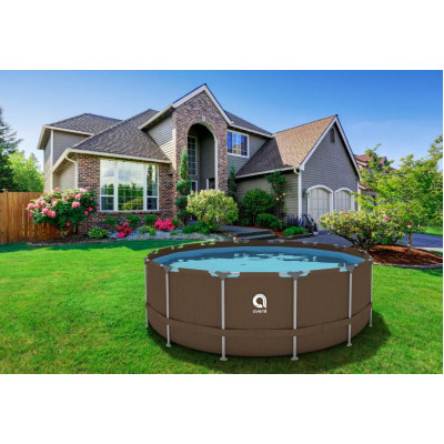 Басейн каркасний Avenli 427х84см 15в1 (коричневий)