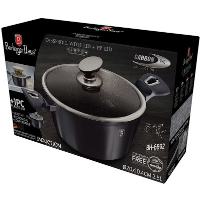 Каструля Berlinger Haus Metallic Line Carbon Pro Edition 6,1 л (BH-6894) Каструля Berlinger Haus Metallic Line Carbon Pro Edition 6,1 л (BH-6894)