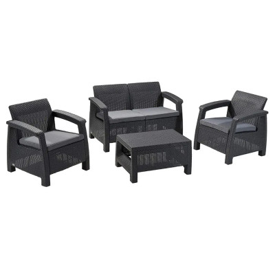Комплект садових меблів Keter CORFU SET (Графіт)