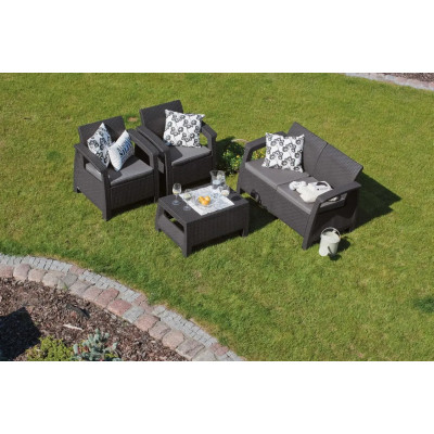 Комплект садових меблів Keter CORFU SET (Графіт)