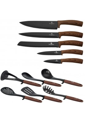 Набір кухонного приладдя та ножів Berlinger Haus Ebony Rosewood (BH-6255)