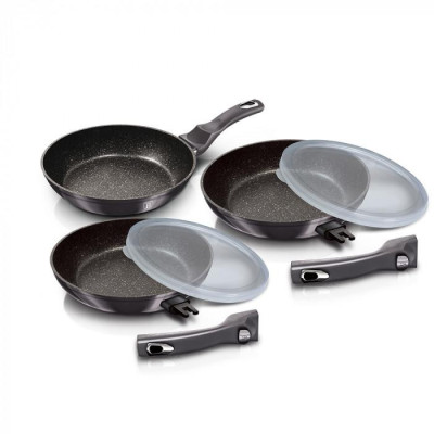 Набір сковорідок Berlinger Haus Metallic Line Carbon Pro Edition 3 предмети (BH-7055)